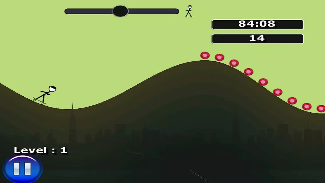Capturas de pantalla de Stickman Skateboard Hill Ride