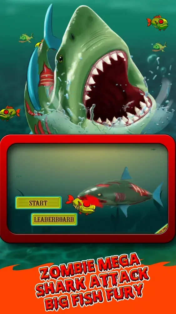 Zombie Mega Shark Attack: Big Fish Revenge Ekran Görüntüleri