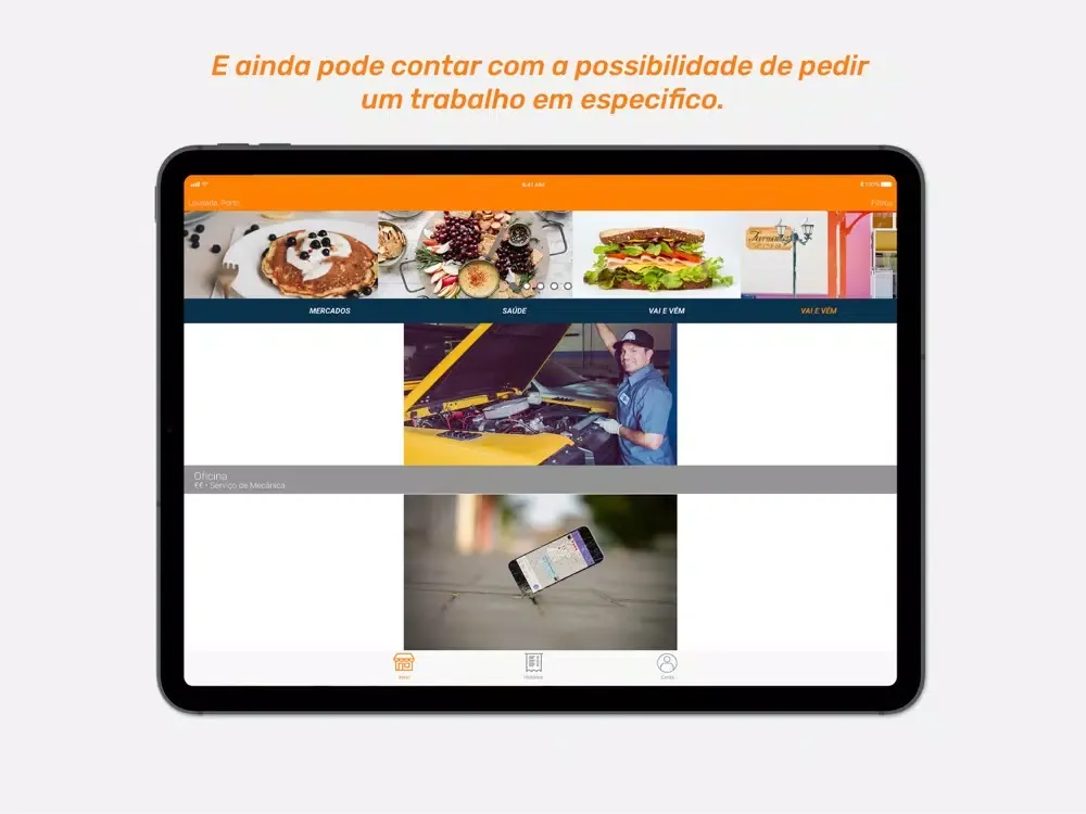Capturas de tela do Mowe Portugal iPad 