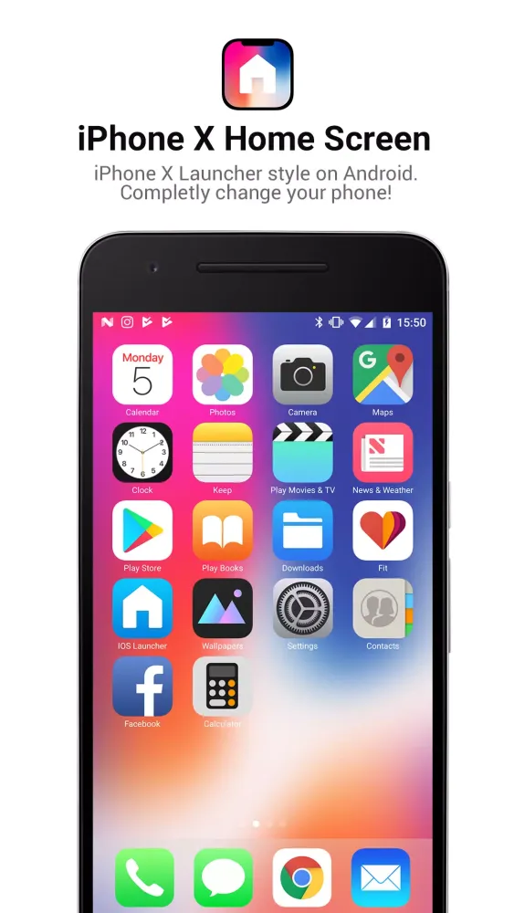 Скриншоты IOS Launcher