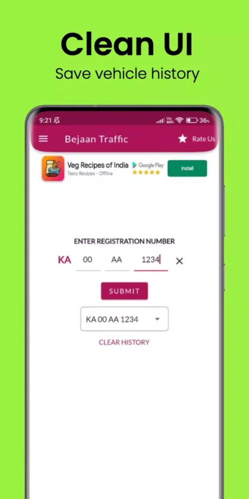 Capturas de pantalla de Bangalore Traffic Fines Check