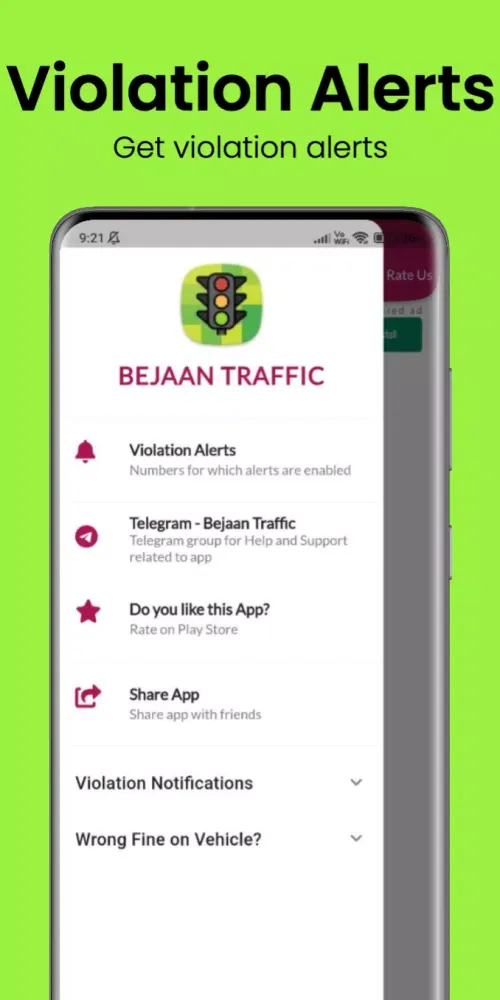 Capturas de pantalla de Bangalore Traffic Fines Check