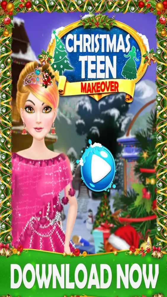 Christmas Teen Makeover Salon स्क्रीनशॉट