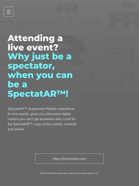 SpectatAR™ iPad  Screenshots