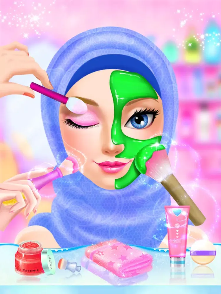 Ảnh chụp màn hình của Hijab Wedding Makeover New iPad 
