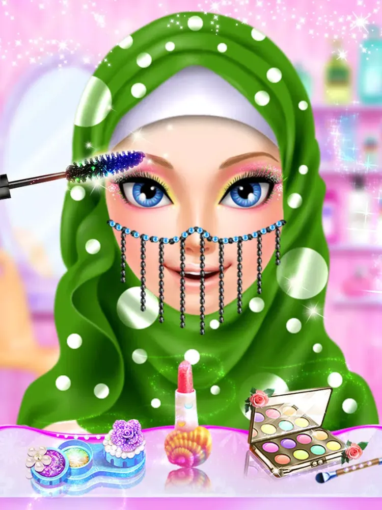 Ảnh chụp màn hình của Hijab Wedding Makeover New iPad 