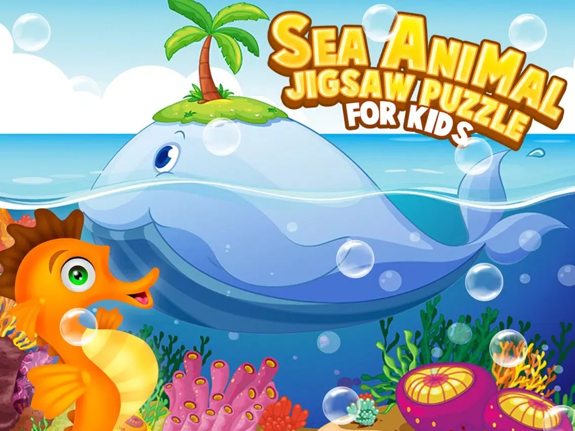 Capturas de pantalla de Sea Animal Jigsaw Puzzle for Kids iPad 