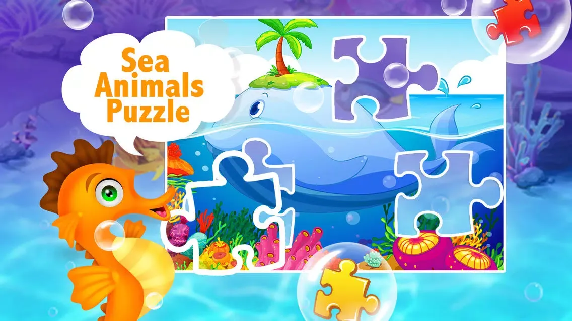 Capturas de pantalla de Sea Animal Jigsaw Puzzle for Kids