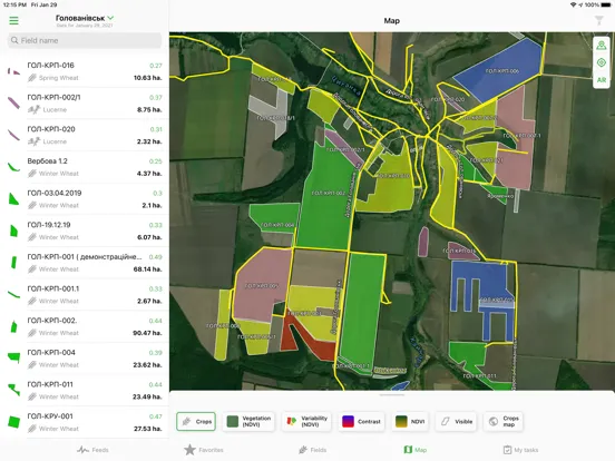 تصاویر Cropwise Operations iPad 