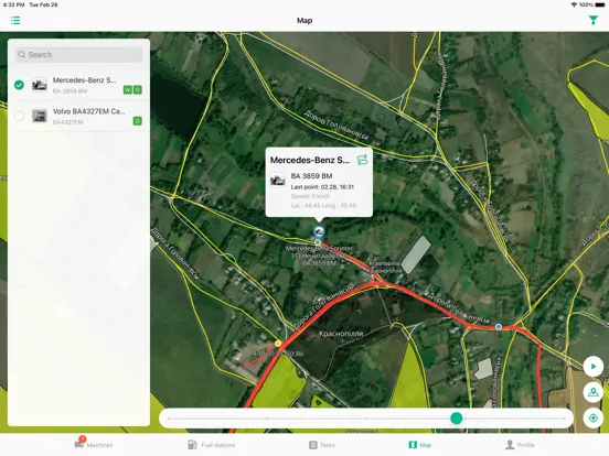 Screenshot di Telematics Cropwise Operations iPad 
