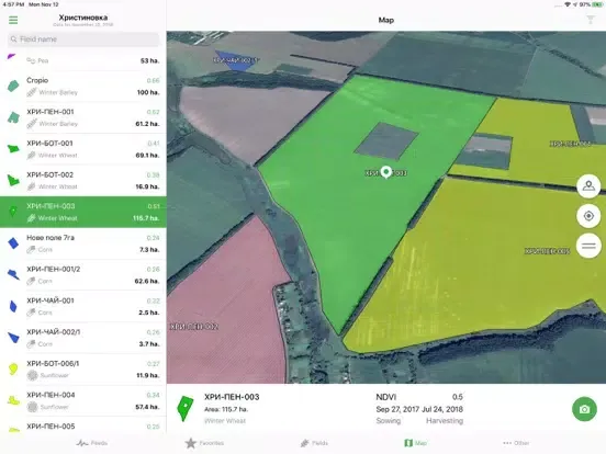 Cropwise Operations Season iPad  스크린샷