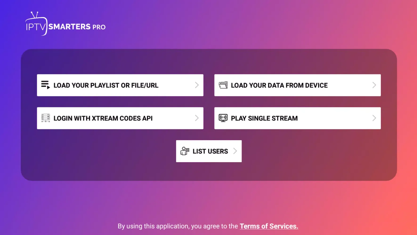 Zrzuty ekranu IPTV Smarters Pro