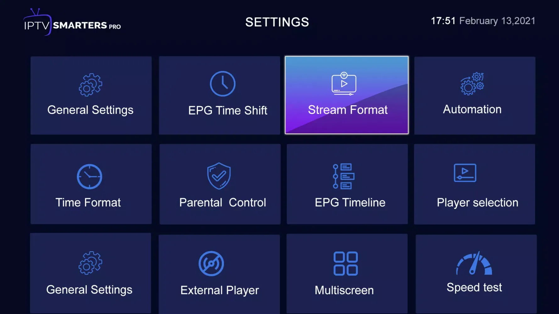 Zrzuty ekranu IPTV Smarters Pro