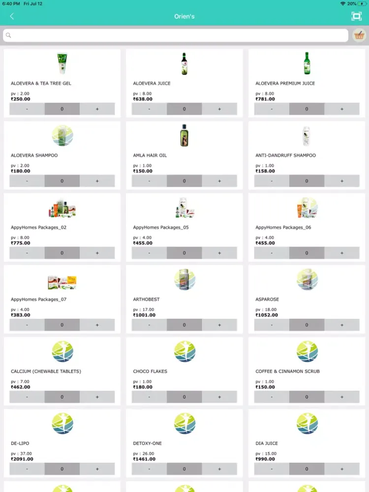 Capturas de tela do AppyHome Oriens iPad 