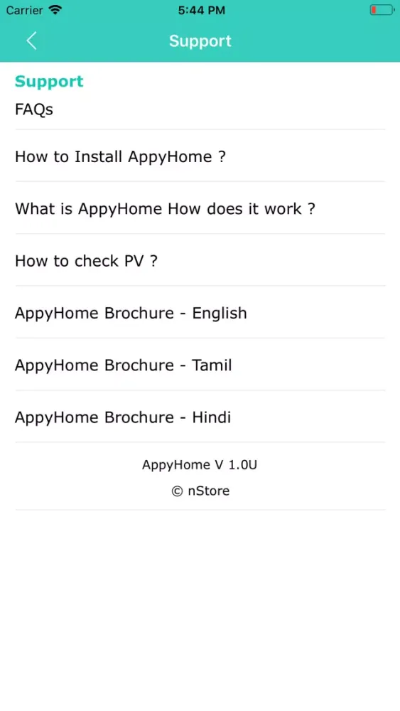 Capturas de tela do AppyHome Oriens