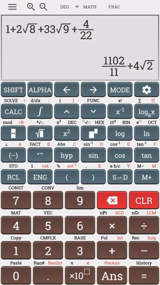 Captures d'écran de Calc Office