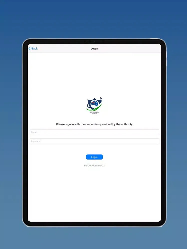 Capturas de pantalla de NAS Security iPad 