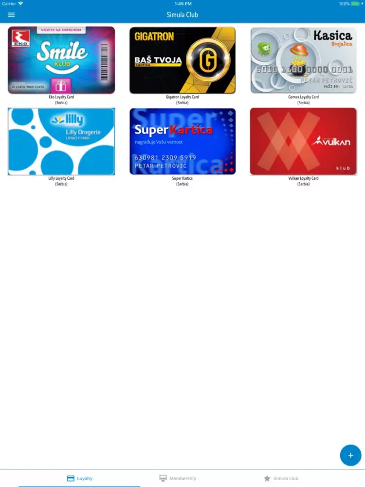 Simula Club iPad  Ekran Görüntüleri