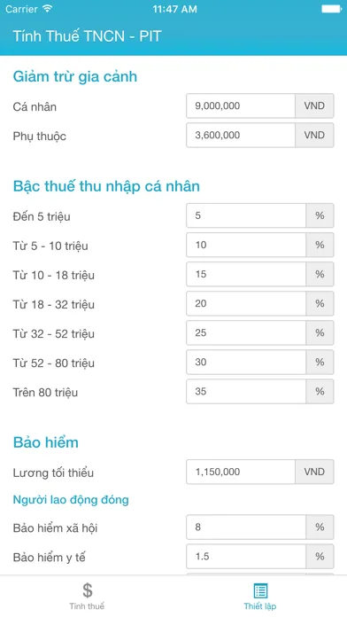 صور Tính Thuế TNCN