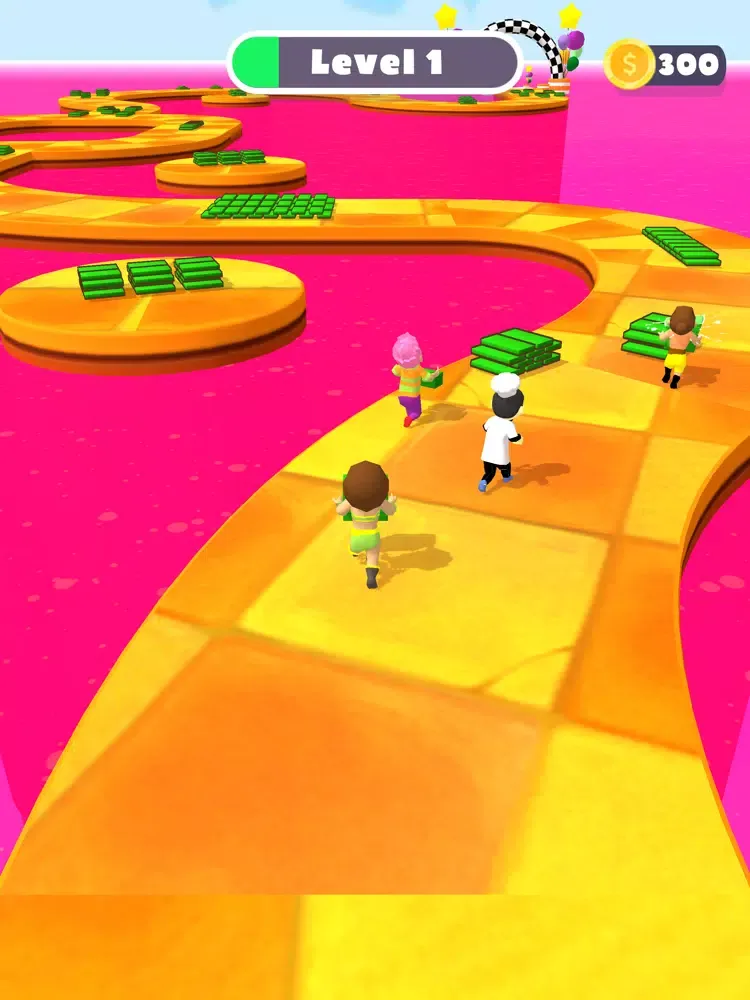 Zrzuty ekranu Stacky Race 3D -Stair Rider.IO iPad 
