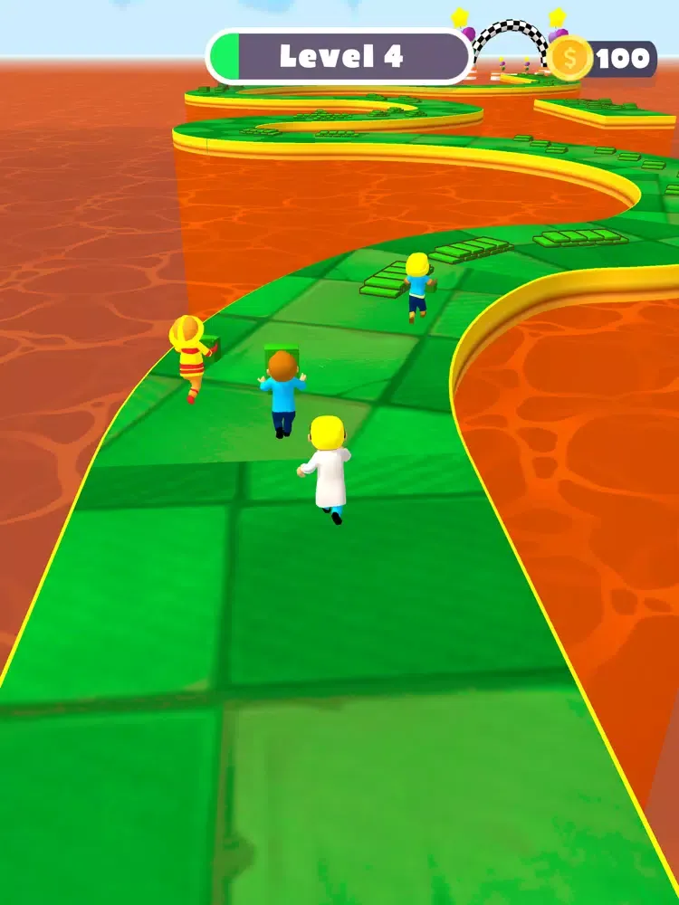 Zrzuty ekranu Stacky Race 3D -Stair Rider.IO iPad 