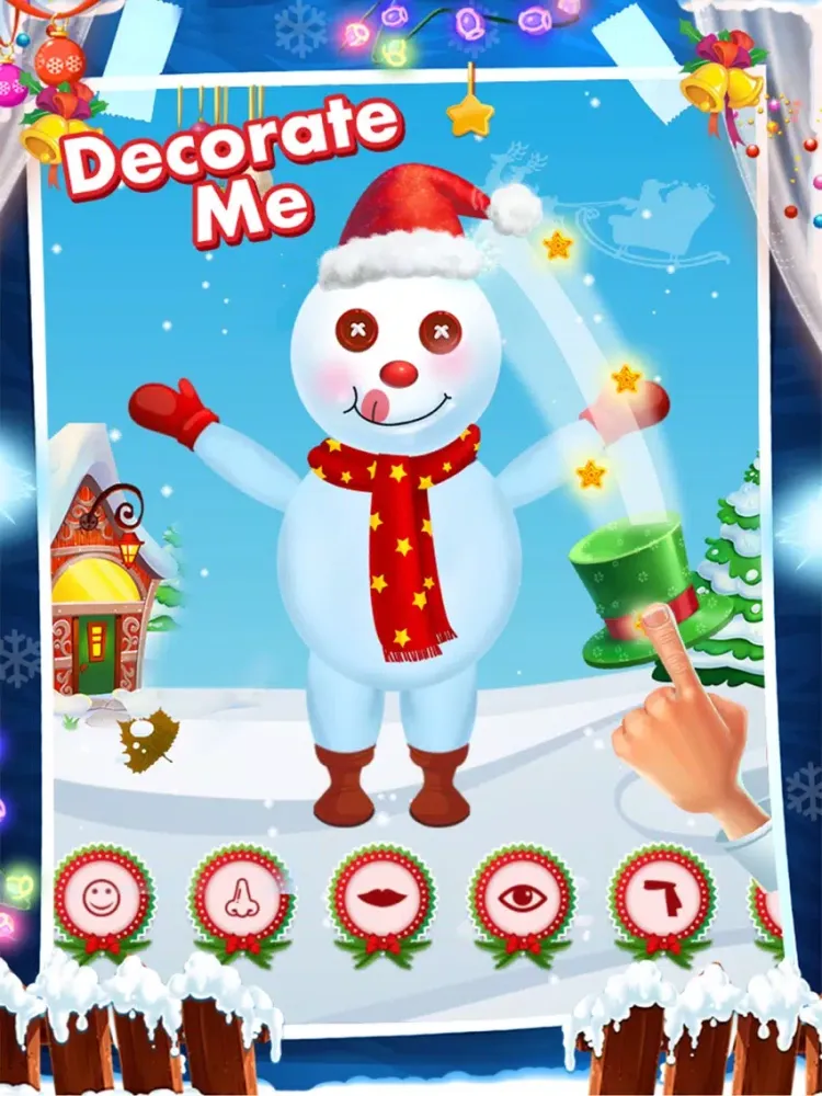 Capturas de pantalla de Snowman Dressup & Xmas Decor iPad 