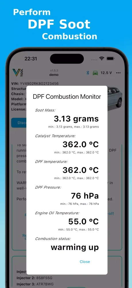 V-Tool OBD Scanner Screenshots