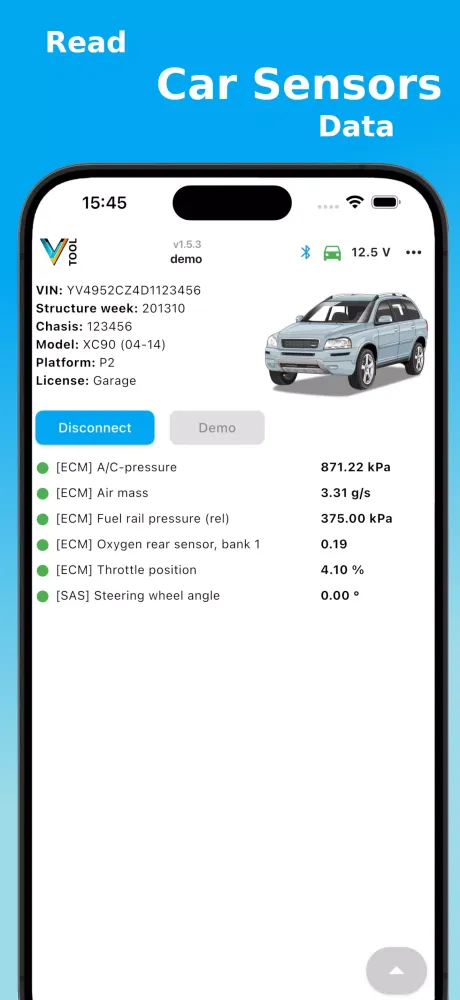 V-Tool OBD Scanner Screenshots