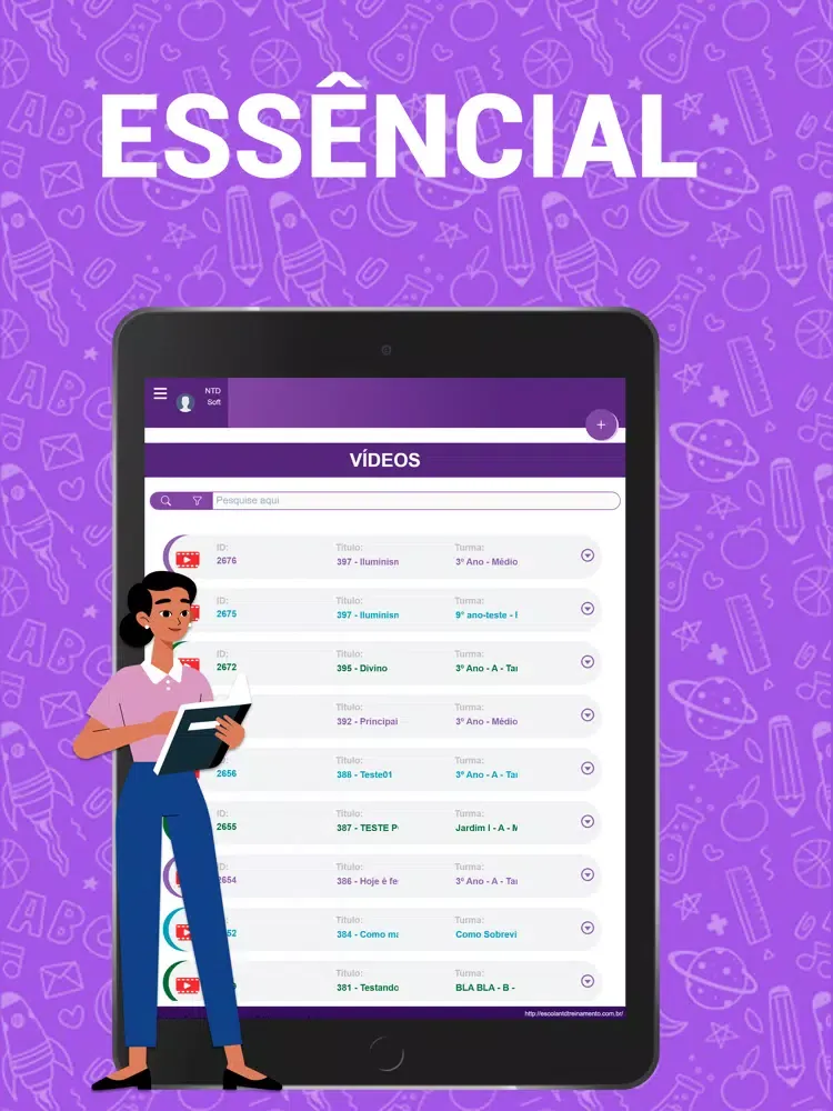 Portal do professor - NTD Soft iPad  Ekran Görüntüleri