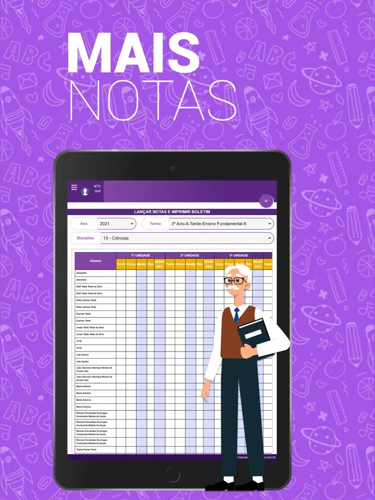 Portal do professor - NTD Soft iPad  Ekran Görüntüleri