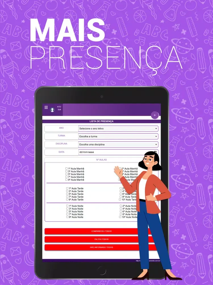 Portal do professor - NTD Soft iPad  Ekran Görüntüleri