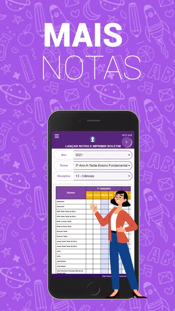 Portal do professor - NTD Soft Ekran Görüntüleri
