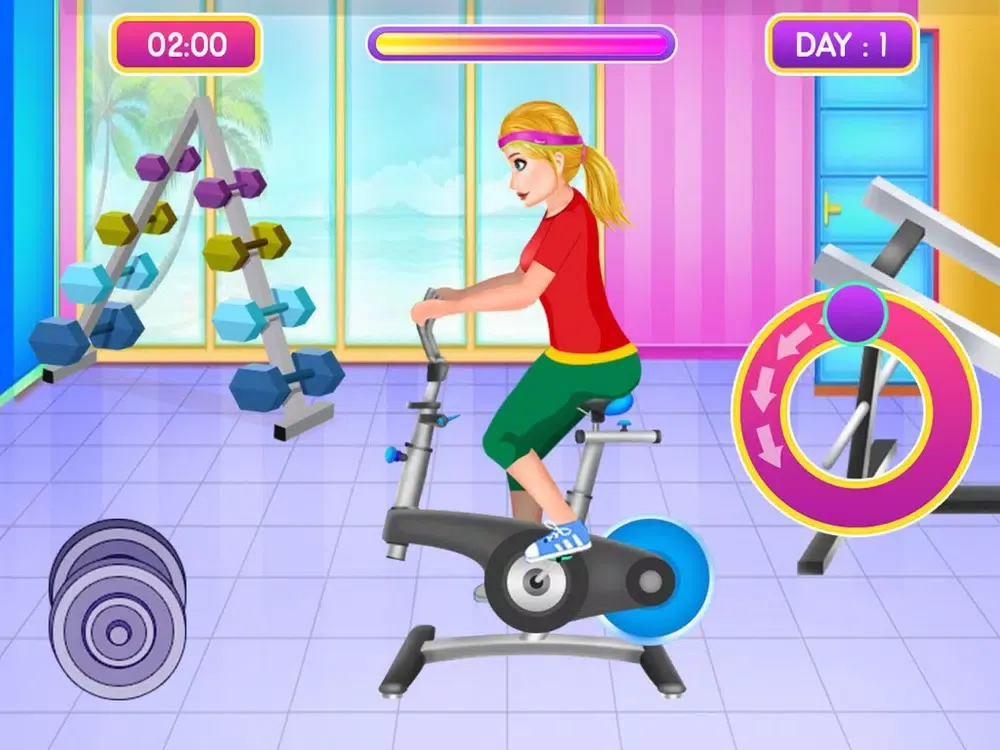 Fitness Girl Gym Workout iPad  Screenshots