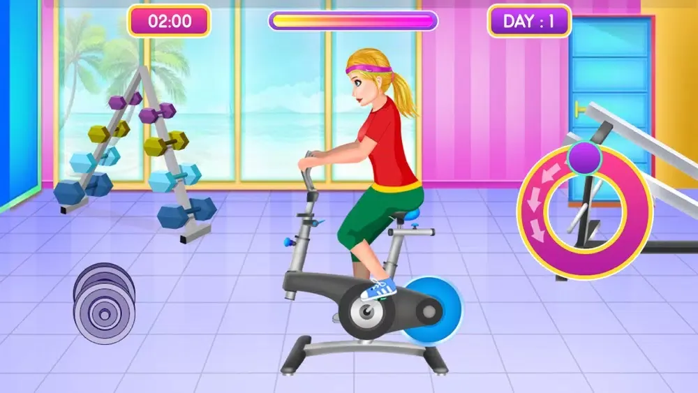 Fitness Girl Gym Workout Screenshots