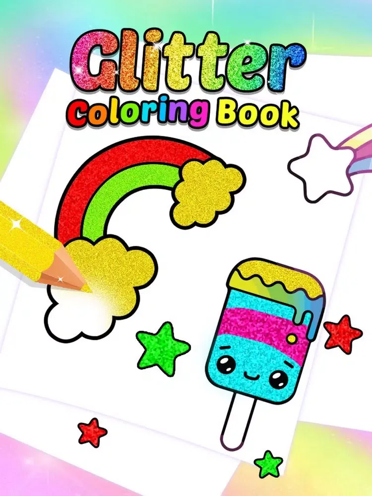 Glitter Coloring Book iPad 应用截图