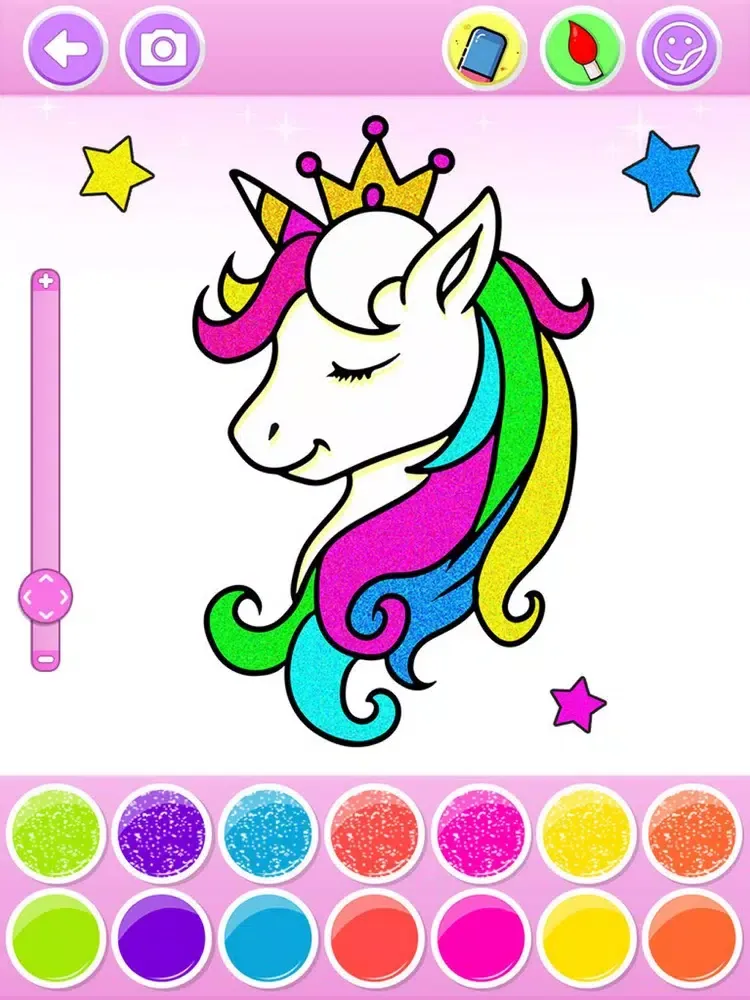Glitter Coloring Book iPad 应用截图