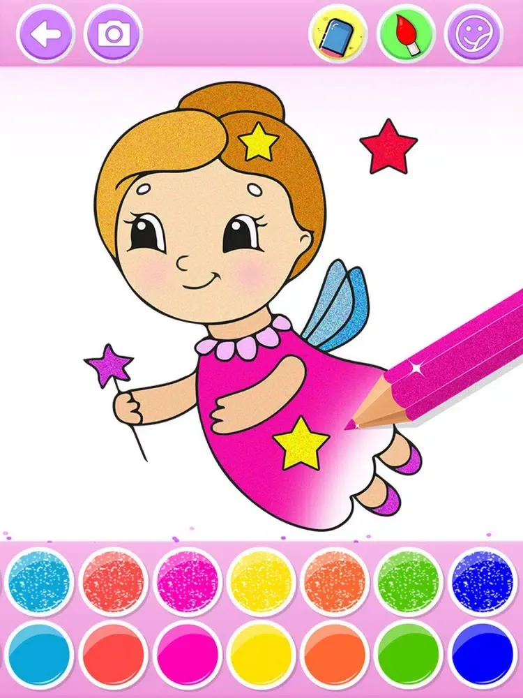 Glitter Coloring Book iPad 应用截图