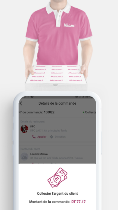 Captures d'écran de Miam Delivery man