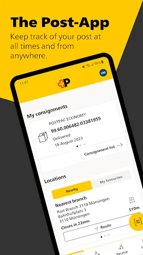Swiss Post Screenshots