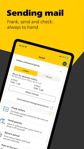 Swiss Post Screenshots