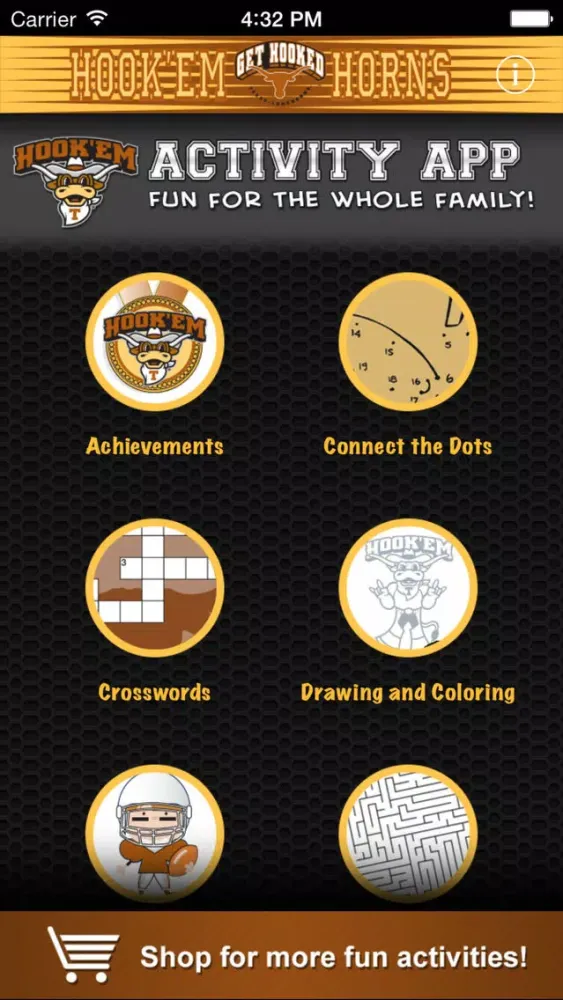 Скриншоты Hook 'em Horns Activities