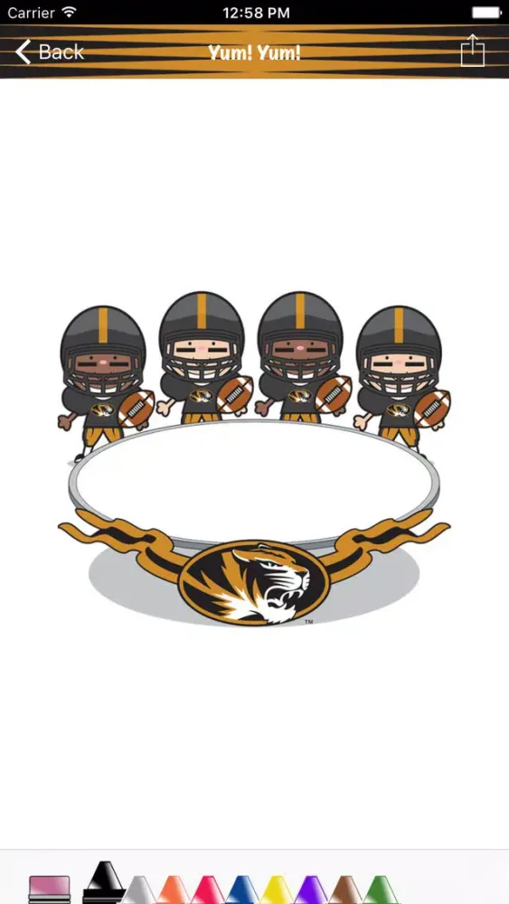 ภาพหน้าจอของ Go Mizzou Tigers Activities