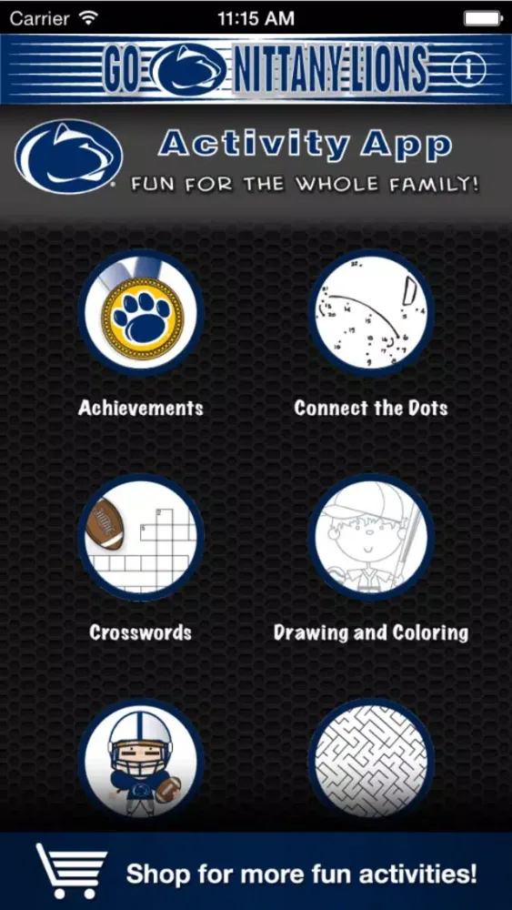 Tangkapan skrin Go Nittany Lions Activities