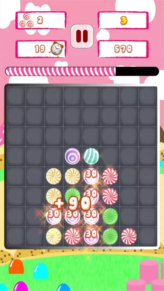 Capturas de tela do Colorful Candy Jewel FREE