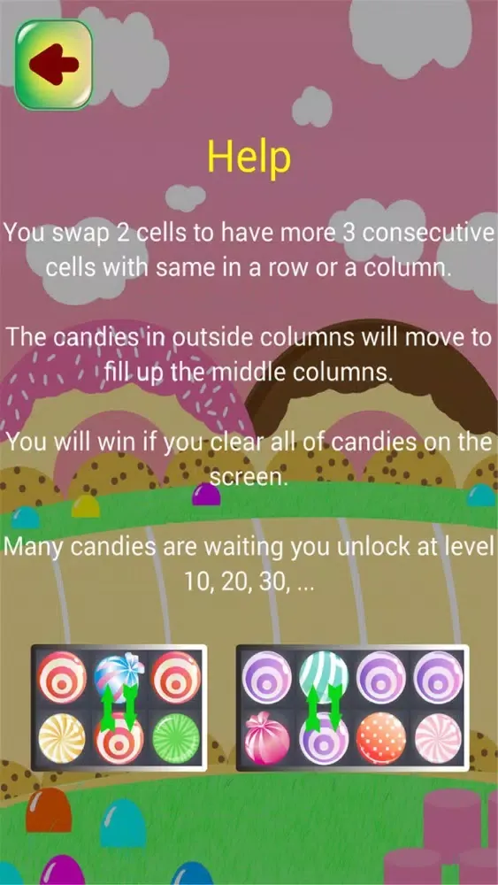 Capturas de tela do Colorful Candy Jewel FREE