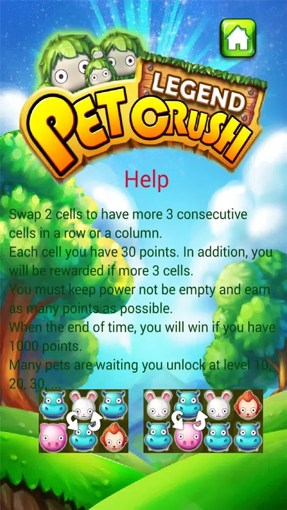 ภาพหน้าจอของ Pet Crush Legend FREE