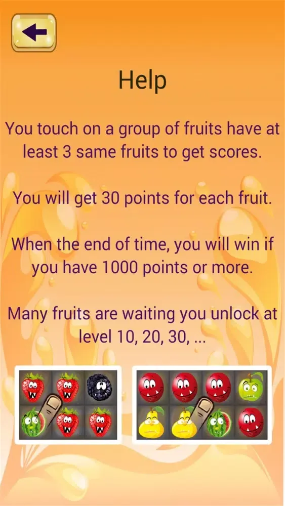 Ảnh chụp màn hình của Touch Mutiny Fruit FREE