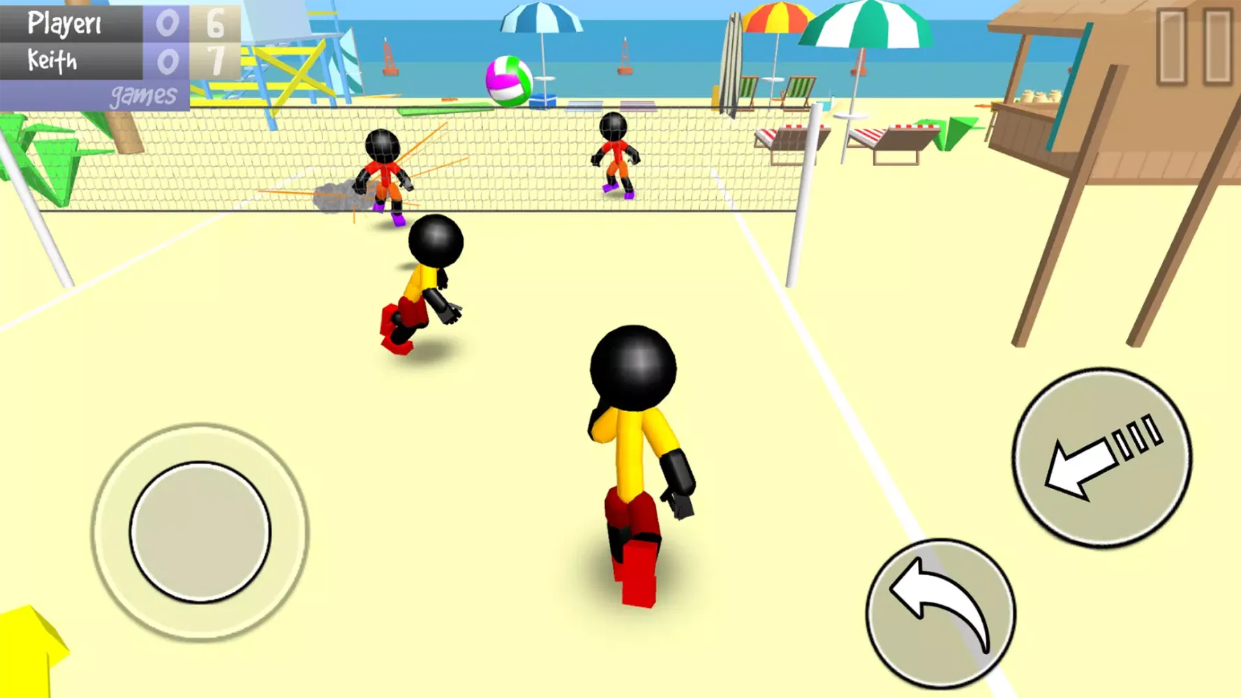 Stickman Beach Volleyball Screenshots