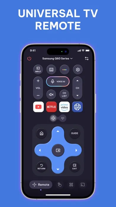 Universal TV Remote Voice AI Screenshots