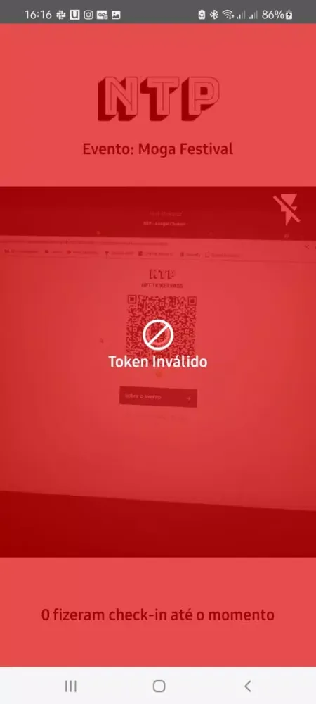Capturas de pantalla de NTP - Check In App